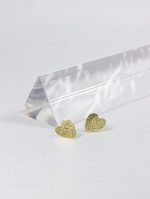 Pendientes de Oro 18k con forma de Corazón